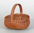 Finely woven splint melon basket 19th c