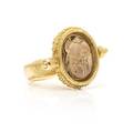 An 18 Karat Yellow Gold and Scarab Ring Ed Wiener