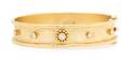 An 18 Karat Yellow Gold and Diamond Bangle Bracelet Elizabeth Locke