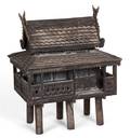 A Balinese Carved Wood Birdhouse
