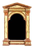 A Continental Neoclassical Style Painted Mirror