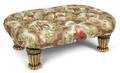 A Parcel Gilt Upholstered Seat Ottoman