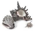 Three SilverPlate Shell Ornaments