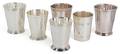 Six Miscellaneous SilverPlate Mint Julep Cups