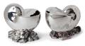 Two English SilverPlate Nautilus Spoon Warmers