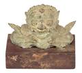 A Southeast Asian Metal Bust of Mythical God
