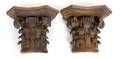 A Pair of Corinthian Wall Mounted Shelves
