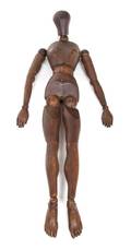An Articulated Walnut Artists Model