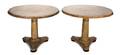 A Pair of Provincial Style Painted TiltTop Tables