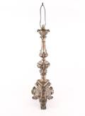 Bronzed Altar Pricket Neoclassical Style Lamp