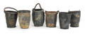 Six leather fire buckets early 19th c