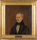 American oil on panel portrait of Isaac Perkins