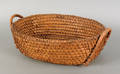 Large rye straw gathering basket 19th c