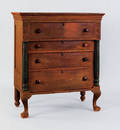 Pennsylvania painted poplar chest of drawers early 19th c
