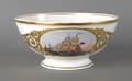 English porcelain bowl of nautical interest dated