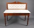 English Marble Top  Tiled Washstand