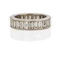 Diamond  platinum eternity band