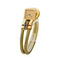 Boucheron padlock yellow gold  sapphire watch