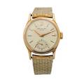 Gentlemans patek philippe calatrava 18k rose gold wristwatch