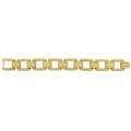 Judith ripka 18k gold  diamond link bracelet