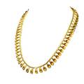Aletto brothers conical link gold fringe necklace