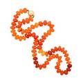 Fire opal bead necklace