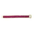 Invisible set ruby  diamond yellow gold strap bracelet