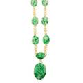 Carved jade  gold necklace wordley alsopp  bliss