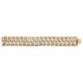 French diamond 18k gold  platinum bracelet