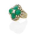 Emerald  diamond ring attrib to david webb