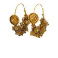 Antique near eastern gold filigree earrings