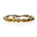 Antique jaipur gold astral gemstone bracelet