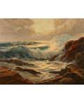 CONSTANTIN ALEXANDROVICH WESTCHILOFF RUSSIAN 18771945 Rocky Seascape