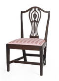 Mid Atlantic Federal mahogany dining chair ca 1790