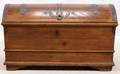CONTINENTAL DOMETOP PINE CHEST 19TH C