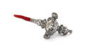 English silver baby rattle