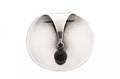 Nanna Ditzel for Jensen Sterling  Onyx Brooch