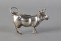 English silver cow creamer