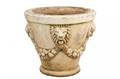 Monumental Neoclassical Motif Cast Stone Planter
