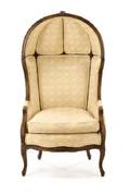 French Louis XV Style Domed Porters Chair