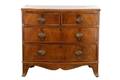 English Regency Mahogany Bowfront Chest 19th C