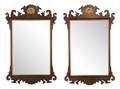 Pair Henkel Harris Co Mahogany Mirrors