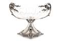 Silverplate  Cut Crystal Handled Centerpiece