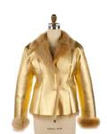 Ermanno Scervino Fur Lined Lambskin Coat