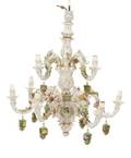 Dresden Style Porcelain Chandelier in Thieme Taste