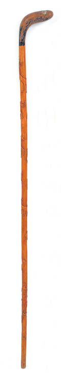 Pennsylvania carved cane ca 1900