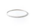 Ladies 18K White Gold  Diamond Bangle Bracelet