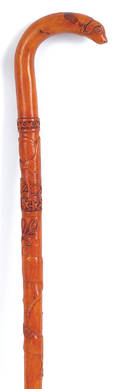 Pennsylvania carved cane ca 1900