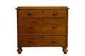 Southern White Pine Three Drawer Dresser
