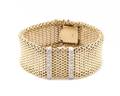 Ladies Vintage 14k Gold  Diamond Watch Bracelet